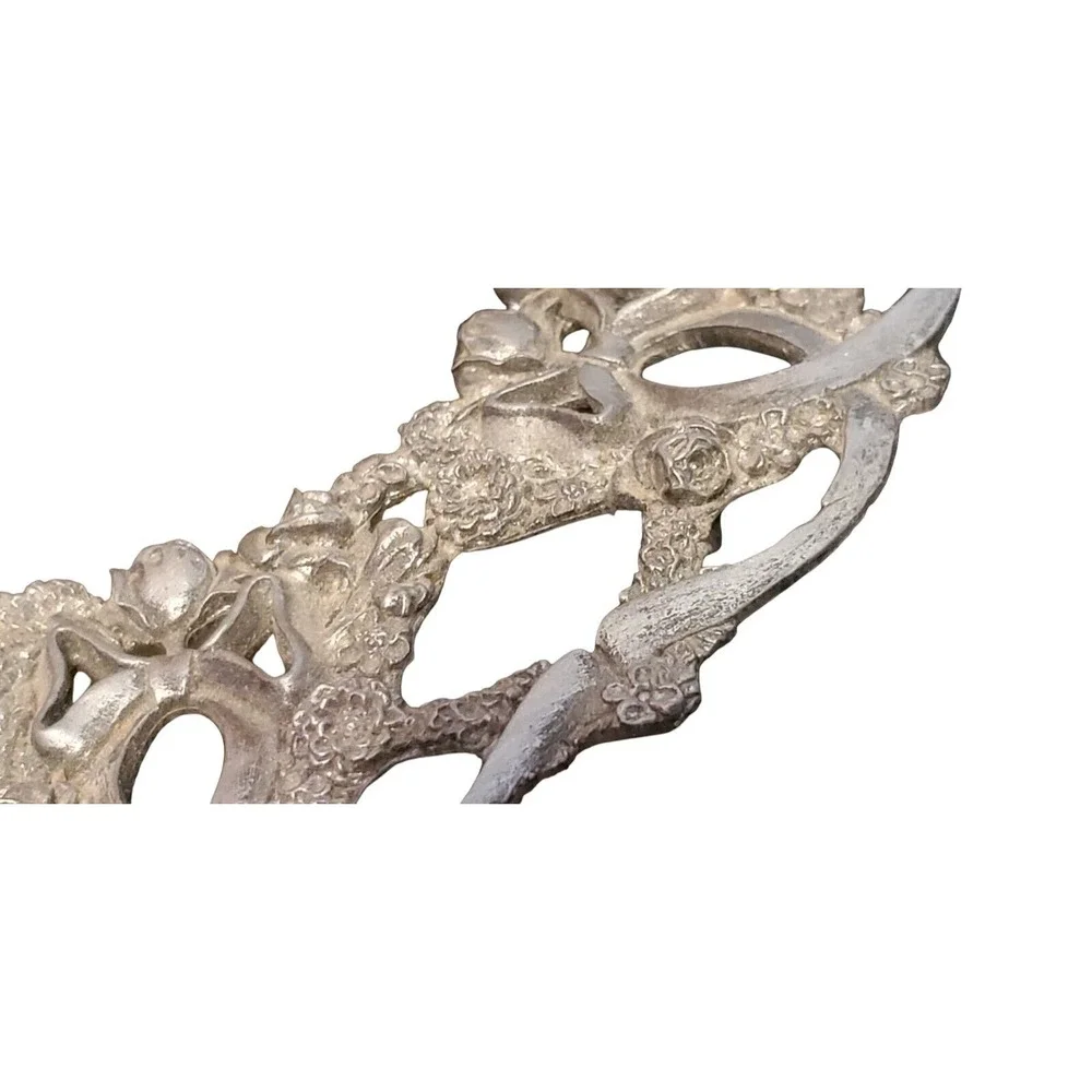 Metzke Pewter Birders Collection Candle Ring Flower Rose Doves‎ Art Metal Bird